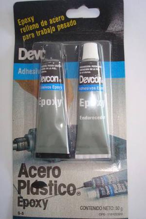 Pega Epoxy Acero Plastico Devcon