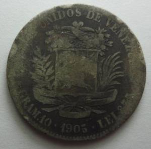 2 Bolívares De Plata De 
