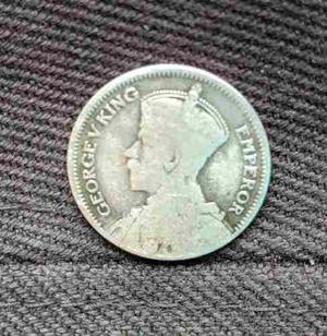 Antigua Moneda De Plata De 6 Peniques (), Nueva Zelanda