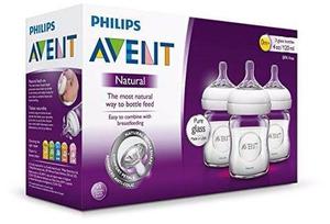 Avent Teteros Natural Vidrio 4oz