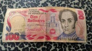 Billete 100 Bolivares Enero 