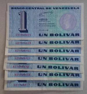Billetes Tinoquitos De Un Bolivar Y De 2 Bolivares De 