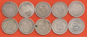 Coleccion De Monedas De 0,25 De Plata, 10 Pz.