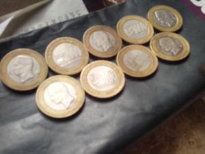 Combo De 9 Monedas De  Bolívares Del 