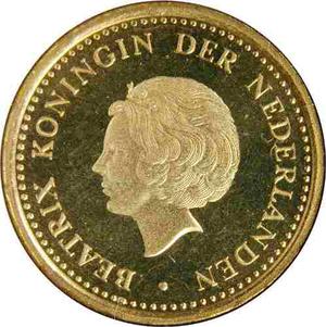 Moneda De Beatrix Koningin Der Nederlanden 