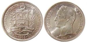 Moneda De Plata De Dos Bolívares  Colección, Difícil
