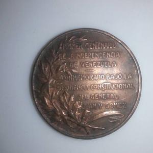 Moneda Medalla Conmemora Centenario Independencia Venezuela