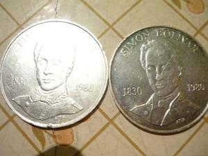 Monedas Plata Bicentanario D Bolivar.ver Descripcion C/u