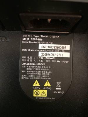 Monitor Lenovo 19 Pulgadas Usado Mod. D185wa