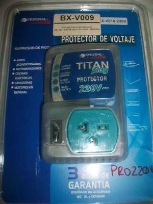 Protector De Voltaje Federal Titan Plug Original Nuevo 220v