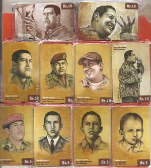 Set Tarjetas De Presidente Chavez 10' Pz...totalmente Nuevas