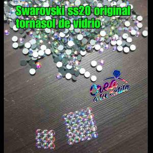 Swarovski Ss#20 Tornasol De Vidrio Original Pqt De 60 Und,