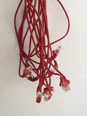Cable Utp Certificado Cat 5e Patch Cord De 1 Mts Rojo