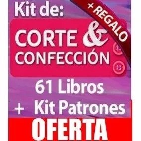 Curso D Corte Costura Y Confección Patrones 61 Libros +