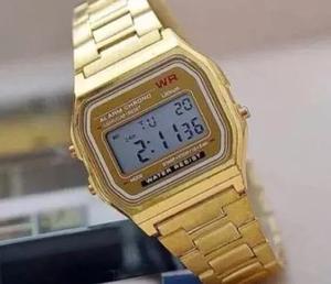 Oferta!reloj Casio Dorado Y Plateado Metalico Retro Al Mayor