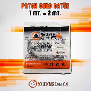 Patch Cord Wireplus+ 2 Metros Color Gris Cat 5e Certificado