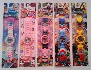 Reloj Digital, Niños Y Niñas, Hello Kitty, Iron Man,