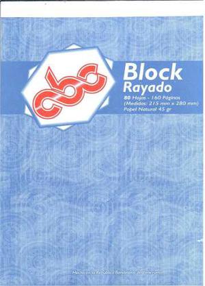 Block De Rayas 80 Hojas - 160 Paginas Factura E Iva Incluido