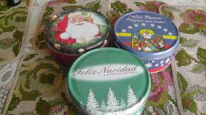 Latas Vacías Para Tortas Navideñas (nuevas)