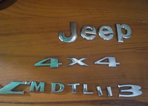 Letras De Carro. Jeep 4x4 Y Detalladas