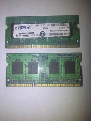 Memoria Ram 2gb Crucial Ddr3 Laptop Remato