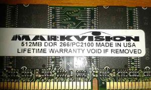 Memoria Ram 512mb Ddr 260/pc Markvision