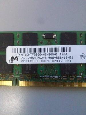 Memoria Ram Ddr2 2 Gb Para Laptop Nuevas 100% Calidad