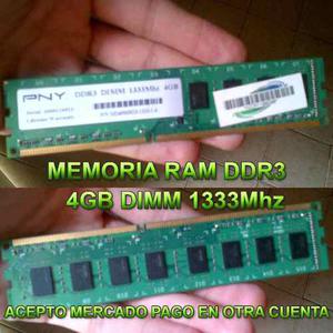 Memoria Ram Ddr3 4gb mhz Dimm