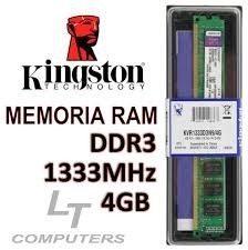 Memoria Ram Ddr3 Kingston 4gb