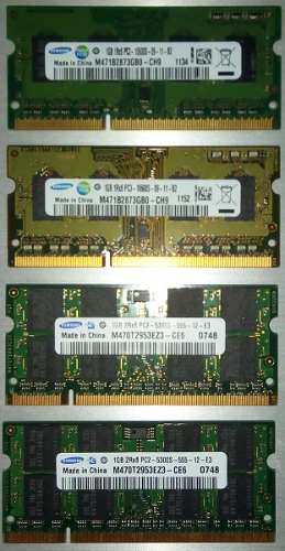 Memoria Ram Laptop 1gb Ddr3 Y Ddr2