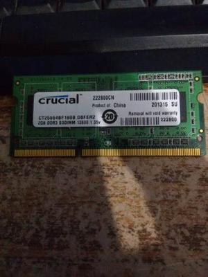 Memoria Ram - Laptop Crucial 2 Gb Ddr 