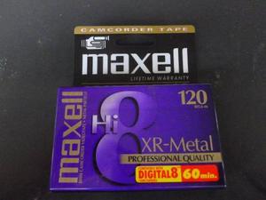 Video Cassette 8mm Hi8 Maxell 120 Min 60 Min Digital 8