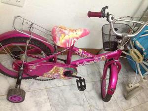 Bicicleta Barbie De Niña