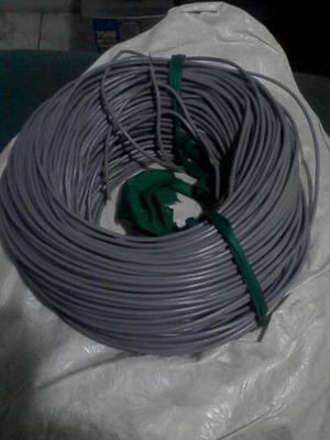 Cable Telefonico De Goma Gris 50metro