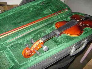 Violin Elegante En Su Estuche Para Reparar