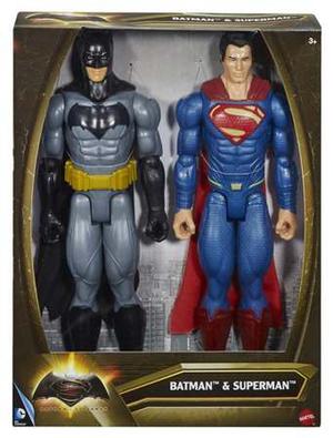 Batman Y Superman Mattel Original 30 Cm Combo