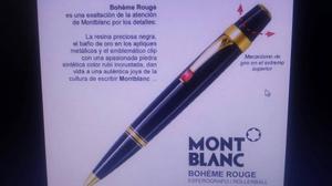 Bolígrafo 100 % Original Montblanc Boheme Rouge