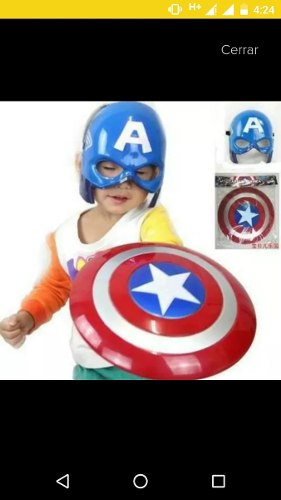 Escudo Y Máscara Del Capitán América
