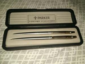 Juego De Boligrafo / Portaminas Parker Original