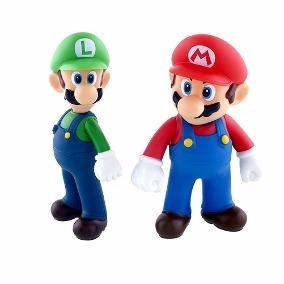 Juguete Muñeco Super Mario Luigi Bross 12cm