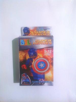 Lego Muñecos Avengers Juguete Capitan America Spiderman