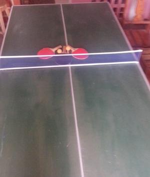Mesa De Ping Pong Casera Oferta + Malla+pelota+raqueta