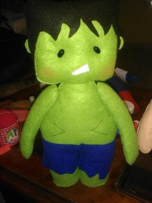 Muñeco, Figura En Fieltro De Hulk