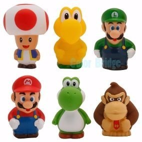 Muñeco Set Figuras Mario Bros 6 Personajes Juguetes Niño