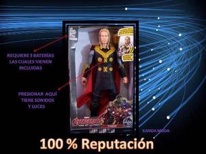 Muñeco Thor, Marvel, Super Heroes 30 Cm Con Sonido
