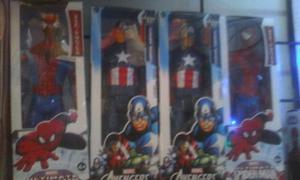Muñecos Avengers Spiderman Y Capitan America Originales