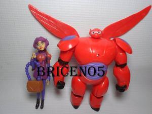 Set De 2 Muñecos Big Hero 6 Bay Max Articulado