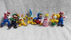 Set De 8 Figuritas Mario Bros