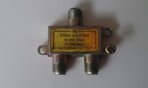 Splitter De 2 Salidas Para Tv Por Cable Coaxial 900 Mhz