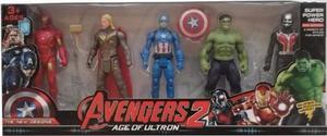 Vengadores, Avengers Set De 5 Muñecos